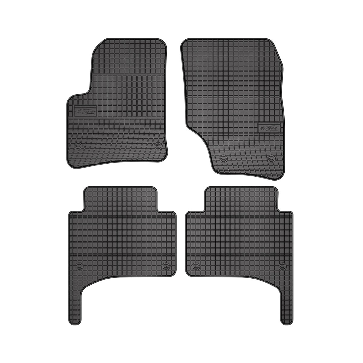 Porsche Cayenne Floor Mats - Omac - El Toro Rubber - Black - '03-'10